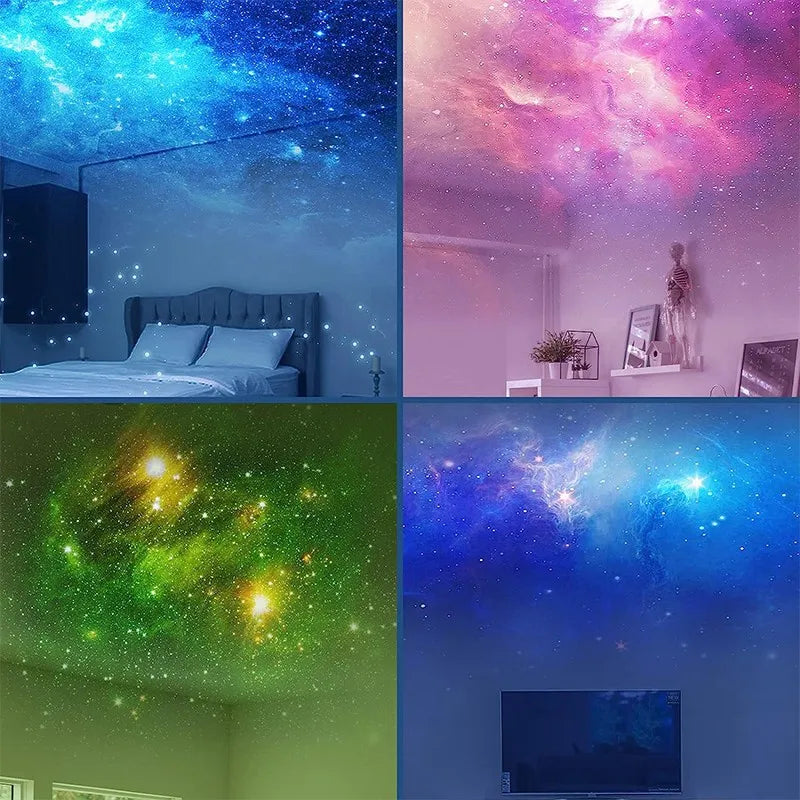 Galaxy Star Projector LED Night Light Starry Sky Astronaut Porjectors Lamp For Decoration Bedroom Home Decorative